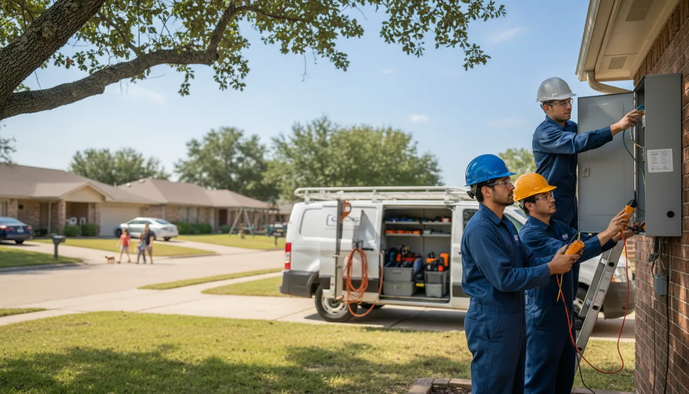 Certified electrician providing emergency electrical services in Saint Louis, OK